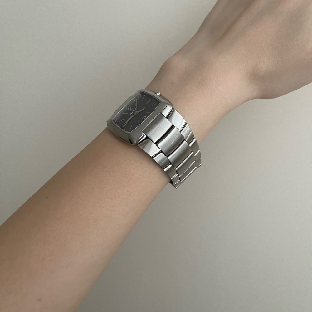 GUCCI WATCHES 8500M STAINLESS STEEL/STAINLESS STEEL SILVER SILVER UNISEX USED - Picture 2 of 2